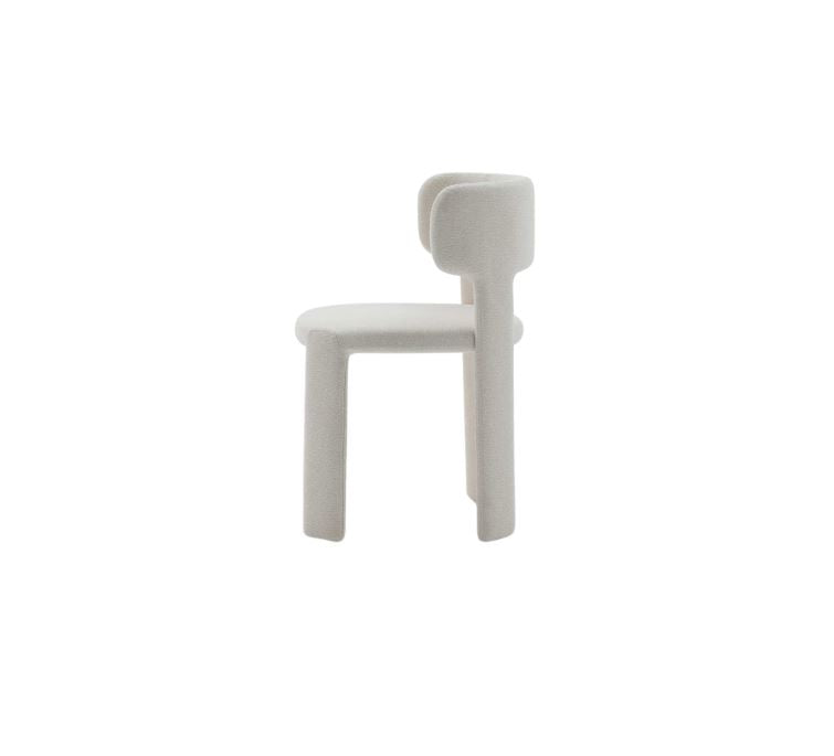 White chair on a white background