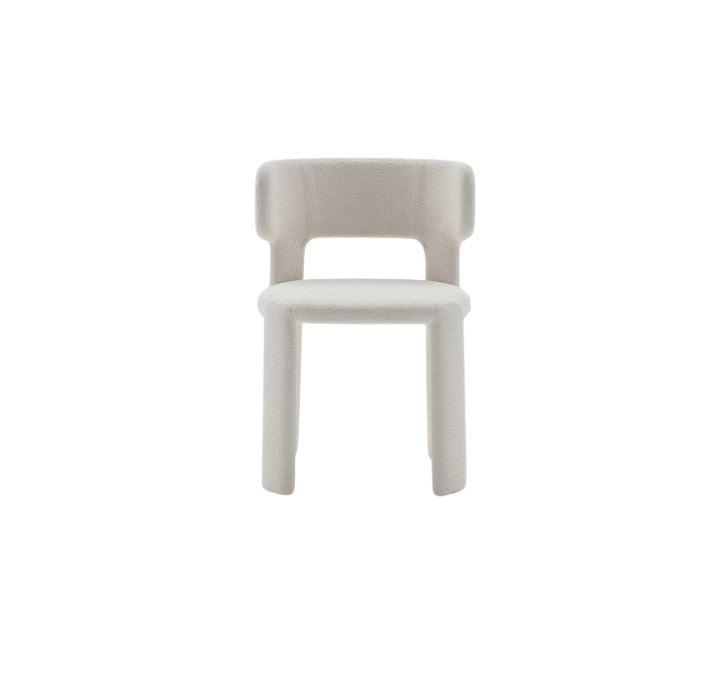 White chair on a white background