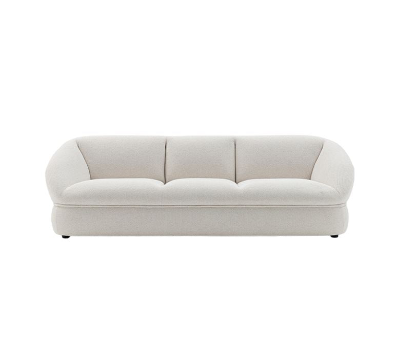 Beige sofa on a white background