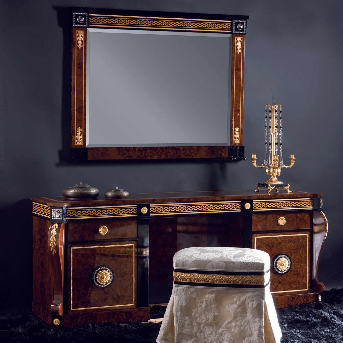 Neva Dressing Table (Walnut)