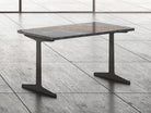 Rectangular marble side table