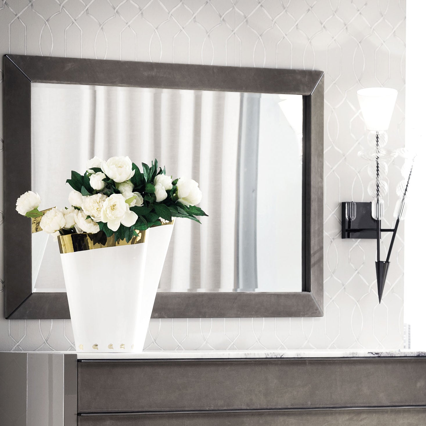 VISION wall framed mirror