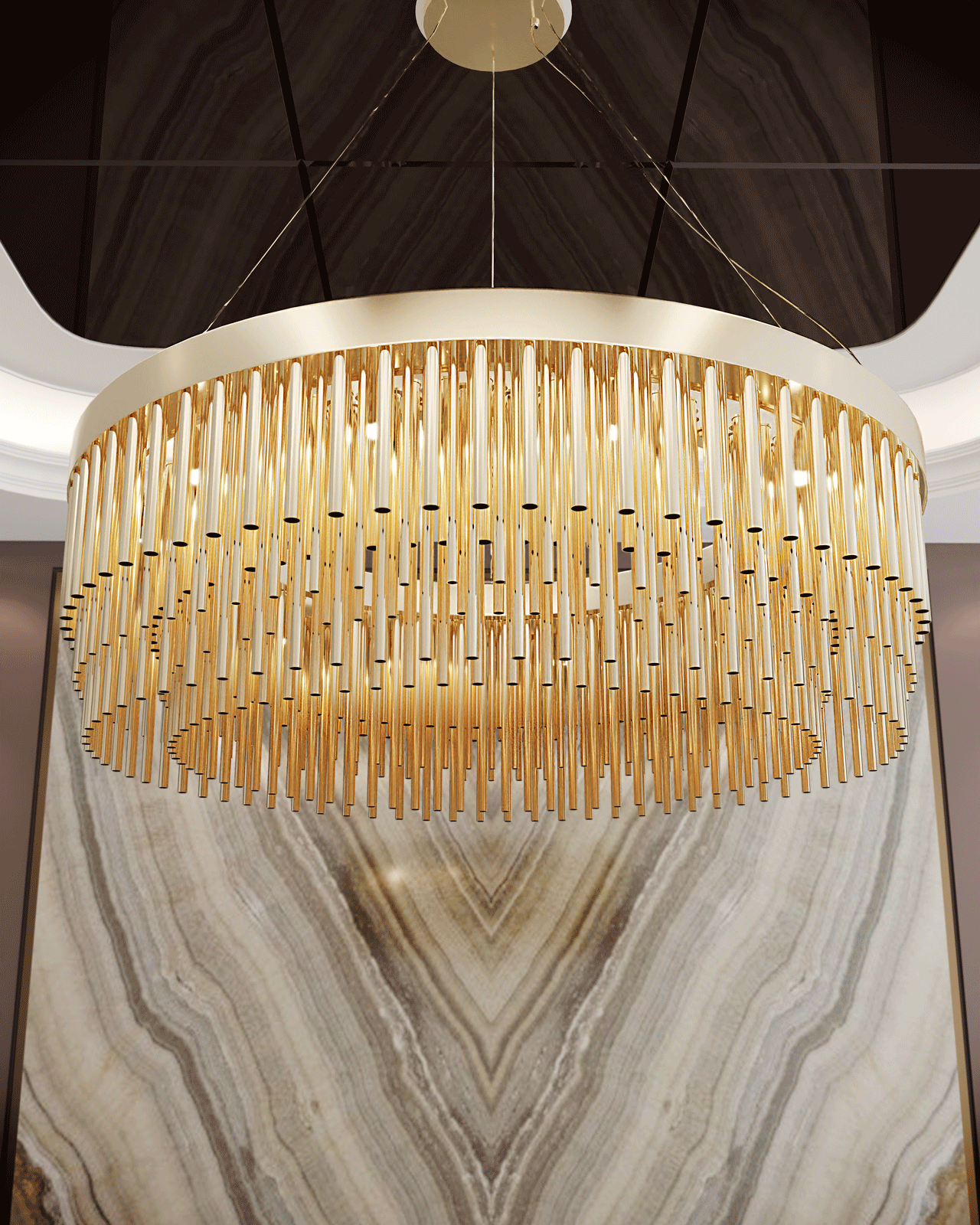 castro-lighting-streamline-suspension-gold-brass-light-fixture-chandelier-art-deco-interior-design