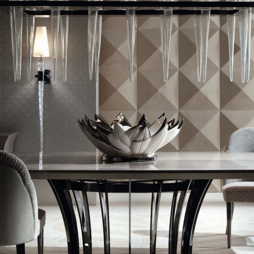 dining detail with torches