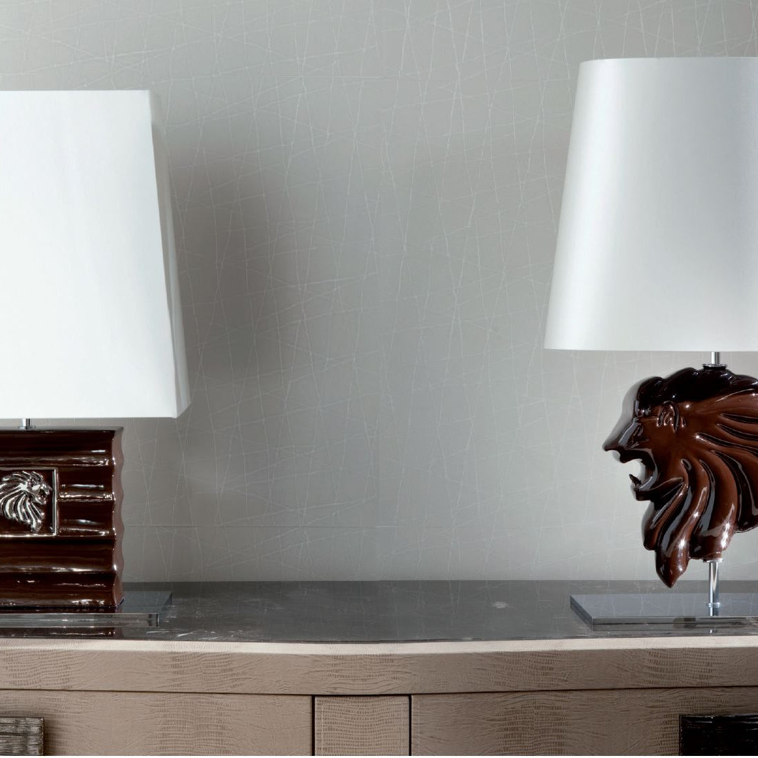 monike brown table lamos