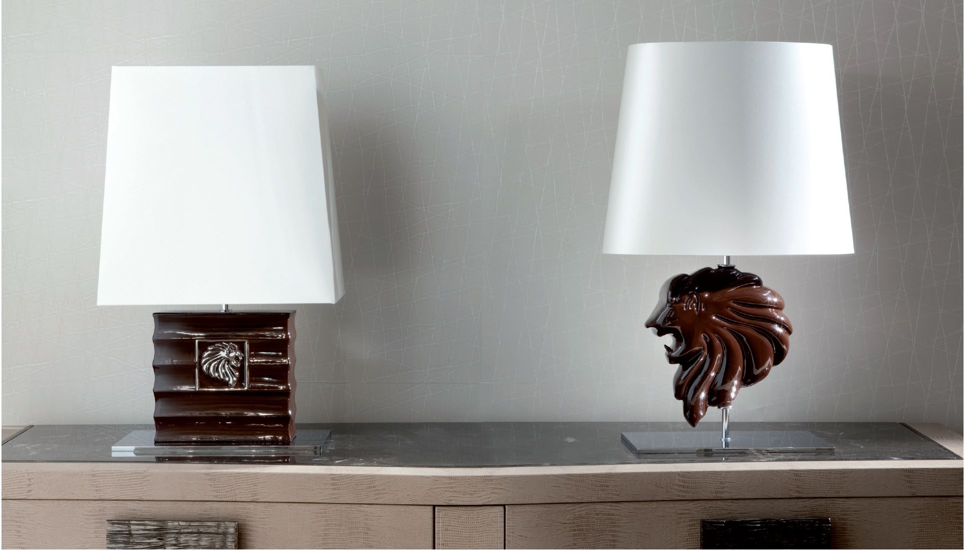 monike brown table lamos