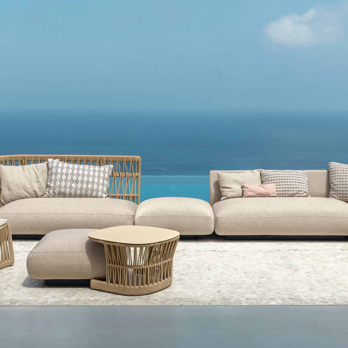 Custom Italian Outdoor Coffee and Side Tables | Sovereign Interiors
