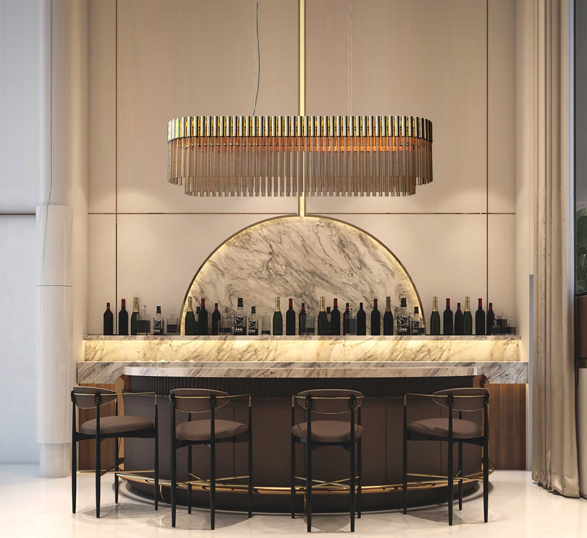 Castro-Lighting-Luxury-Decor-Lush-Bar-Counter-Arcade-Suspension-Snooker-Brown-Cream-Gold