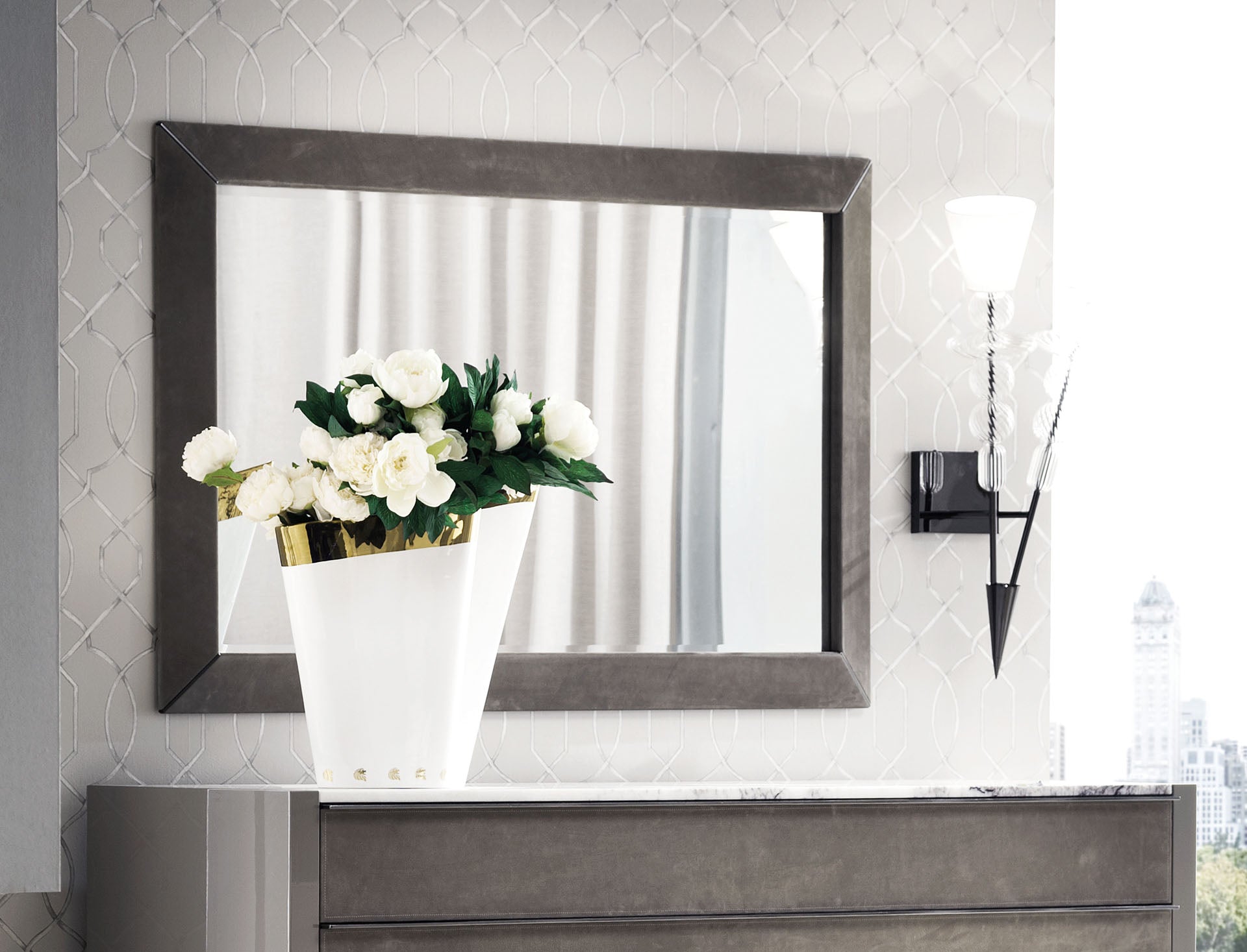 VISION wall framed mirror